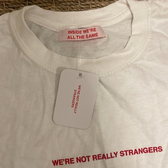 NWT We’re Not Really Strangers white t-shirt - Picture 2 of 3